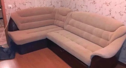Перетяжка углового дивана. Избербаш